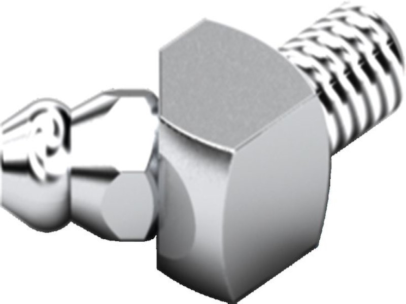 Hydraulic-type lube nipple according to DIN 71412 45° R3417 007 02