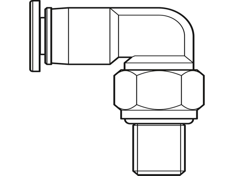 Elbow plug-in connections rotatable R3417 03. 09