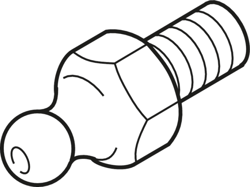 Hydraulic-type lube nipple according to DIN 71412 Form A R3417 0.. 02