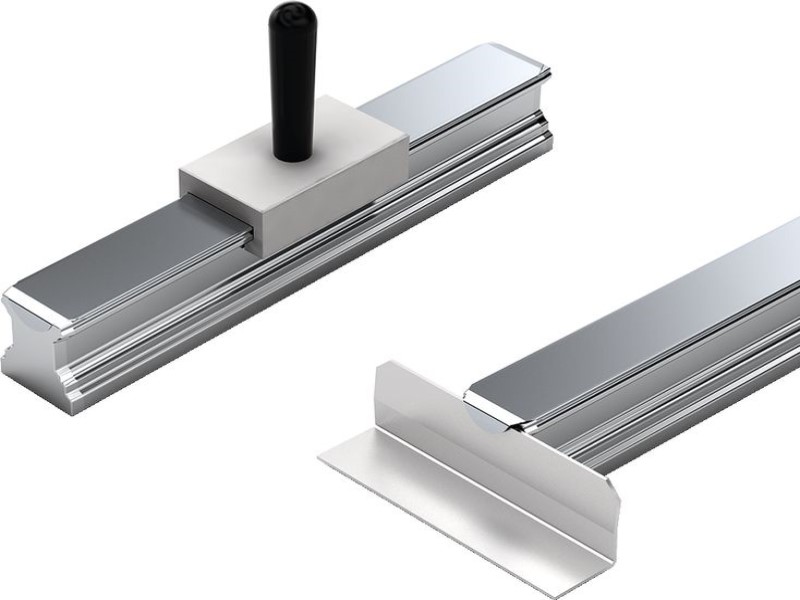 Cover strip mounting kit for Roller Rail Systems