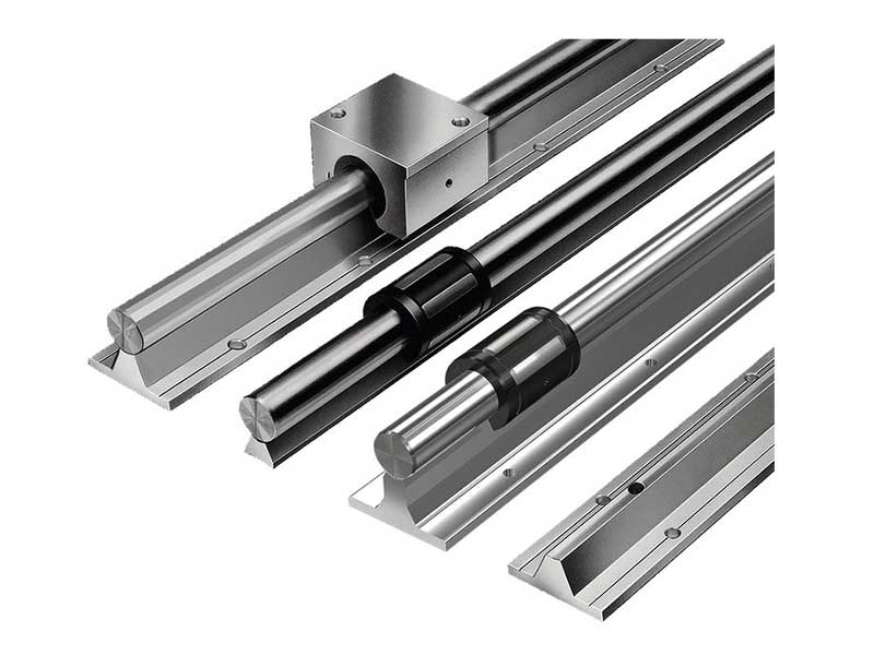 Steel shafts with shaft support rails