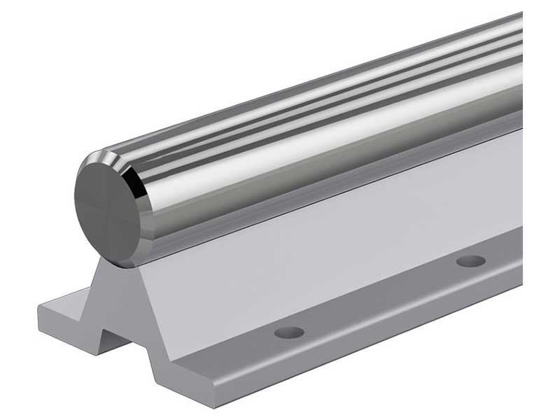 Steel shafts with shaft support rails for open standard and super KB