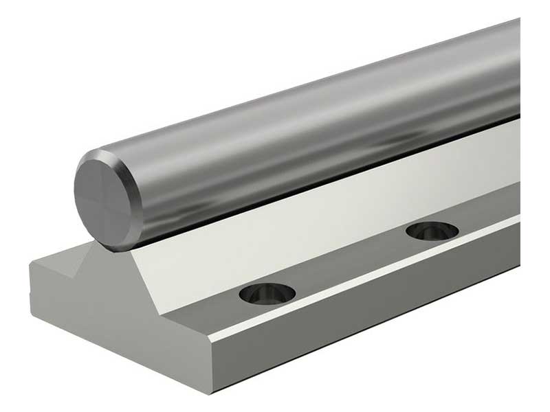 Steel shafts with shaft support rails for Radial Linear Bushings