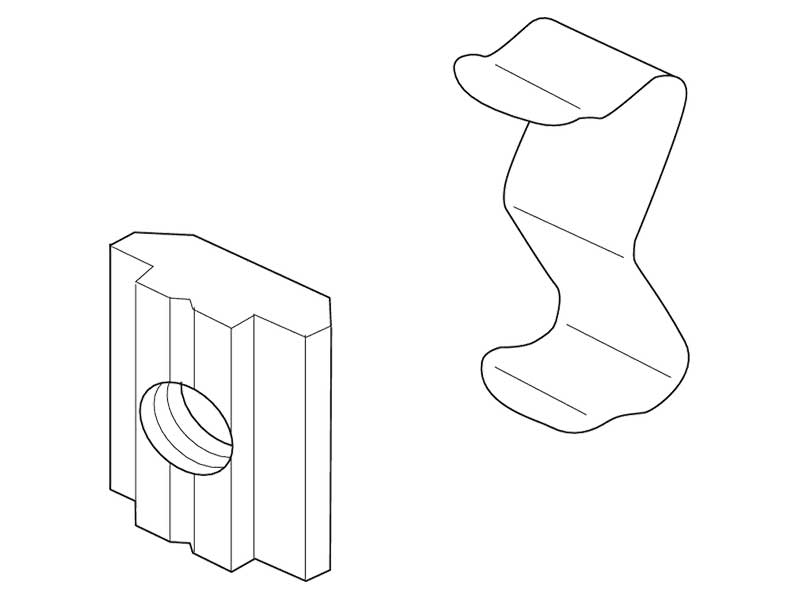 Sliding blocks and springs